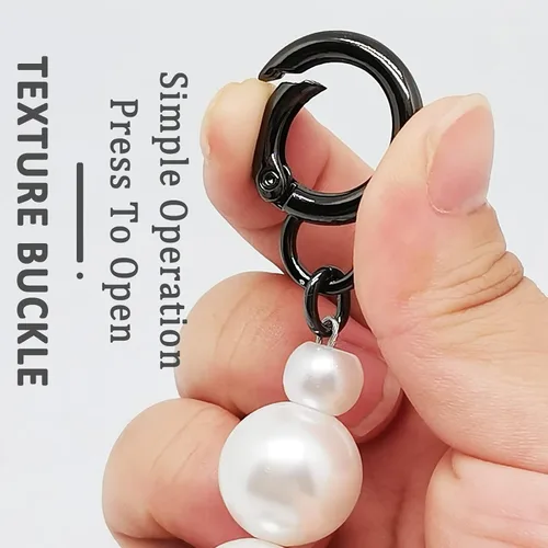 Miniatura 3 de 2 extensiones de correa de cadena de perlas de imitación de 7 pulgadas, cadena de bolso con asa de perla, accesorios de cadena de repuesto