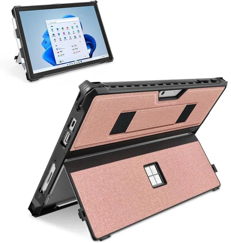 Miniatura 10 de Funda protectora resistente para Microsoft Surface Pro 7+/7/6/5/4/LTE de 12.3", con soporte para lápiz capacitivo y correa de mano, compatible