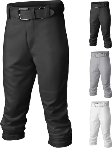 Easton Pantalones de béisbol Pro + para niño | Tallas juveniles | Longitud completa | Parte inferior elástica | Varios colores