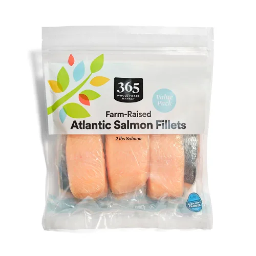 365 por WFM - Filete de salmón criado por Atlantic Farm, paquete de valor, congelado, 32 onzas