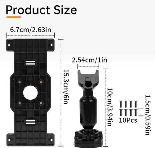 Miniatura 2 de Kit de panel de placa trasera para espejo retrovisor para espejo retrovisor de 5.5 a 12 pulgadas