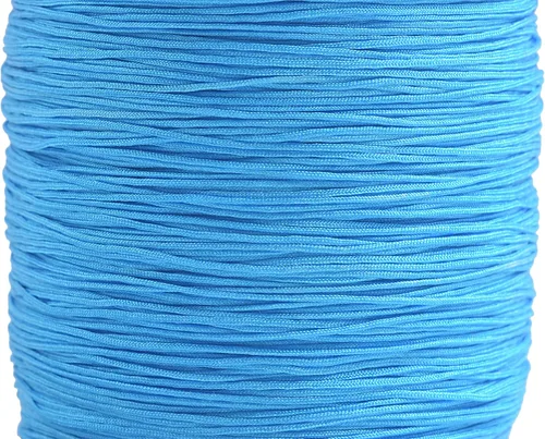 Miniatura 33 de KONMAY 1 rollo de cuerda de nailon para hacer pulseras de 150 yardas, trenzado de nailon Shamballa Macramé/cordón de cuentas de 0.4mm, cordón