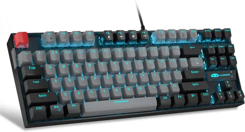 Miniatura 14 de MageGee LIGHT87 - Teclado cremoso con cable, 80% de juntas intercambiables en caliente RGB retroiluminados para juegos con amortiguación de sonido