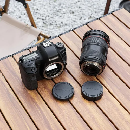 Miniatura 6 de JJC Paquete de 2 cubiertas de tapa de cuerpo y tapa de lente trasera para Canon EOS Rebel T6 T7 T5 T4i T5i T6i T6s T7i T8i SL1 SL2 SL3 60D 70D 77D