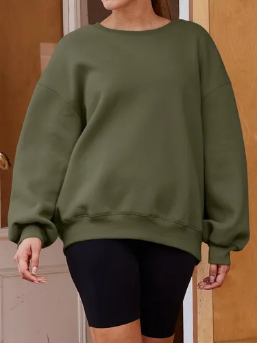 Miniatura 3 de EFAN Sudaderas de manga larga para mujer, cuello redondo, sudadera casual para otoño 2023