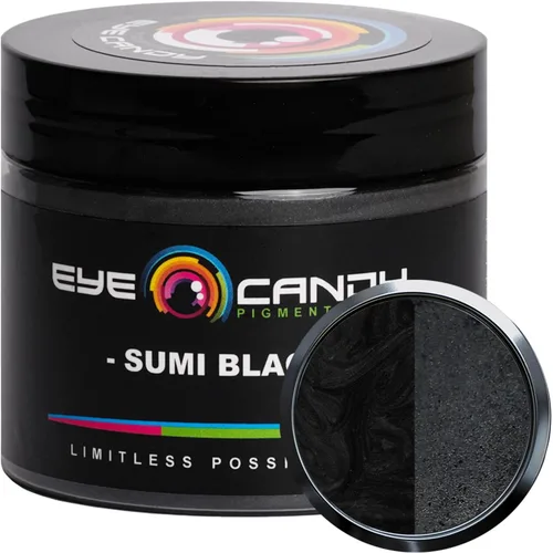 Miniatura 14 de Eye Candy Pigments Premium - Polvo de mica negra Yoru Black (0.88 oz), para epoxi, resina, jabón, pintura, carpintería, vertido acrílico, bombas