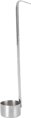 Miniatura 11 de Alvinlite Cucharón de acero inoxidable para vino, cucharas medidoras para verter cerveza, cucharón colgante con gancho (16.91 onzas)