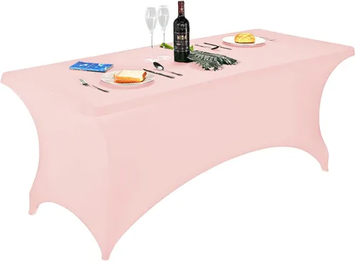 Miniatura 151 de FORLIFE - Funda de mesa de elastano, mantel ajustado de 4 pies para mesas rectangulares, funda elástica para patio, universal para bodas, banquetes