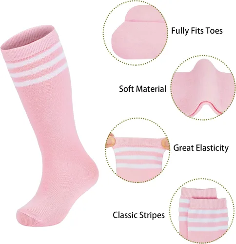 Miniatura 85 de Zando Calcetines de fútbol para niños, hasta la rodilla, para jóvenes, béisbol, fútbol, sóftbol, niños y niñas, de algodón suave sobre