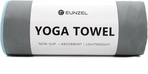 Miniatura 11 de Eunzel Toalla de Yoga Caliente Antideslizante Toalla de Esterilla de Yoga Toalla de Microfibra Ultra Absorbente para Yoga Caliente, Pilates, Bikram