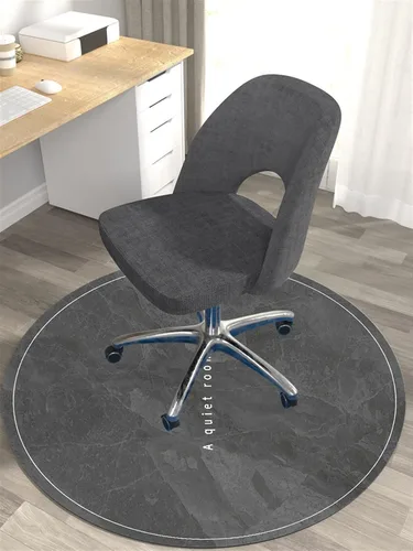 Miniatura 9 de Tapete redondo para silla de oficina, tapete para silla de piso de madera dura, tapete para silla de juegos, tapete para silla de oficina para Azul