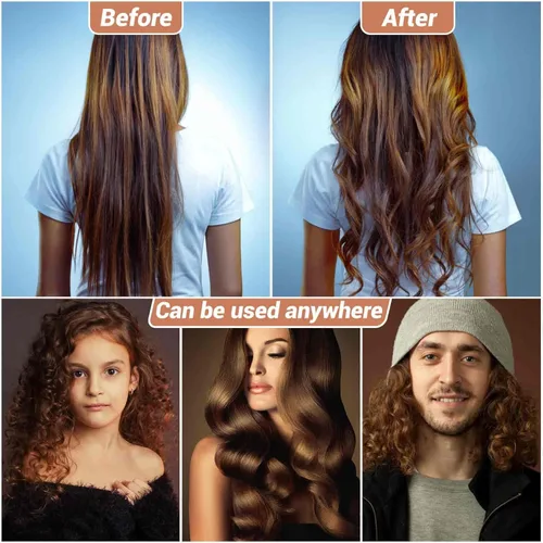 Miniatura 7 de Juego de rulos de cabello de autoagarre, 24 piezas con 3 tamaños (4 jumbo, 4 grandes, 4 medianos) y 12 clips para volumen en cabello largo, corto