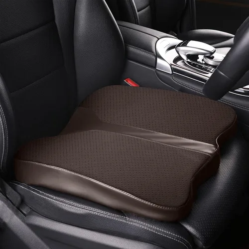Miniatura 8 de Cojín de asiento de espuma viscoelástica de confort para asiento de conductor de automóvil, almohadilla de alivio del dolor de coxis (cóccix)