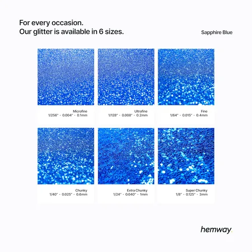 Miniatura 71 de Hemway - Purpurina para resina 100g, cristales metálicos plateados, copos súper gruesos para vasos de epoxi, cera de fusión