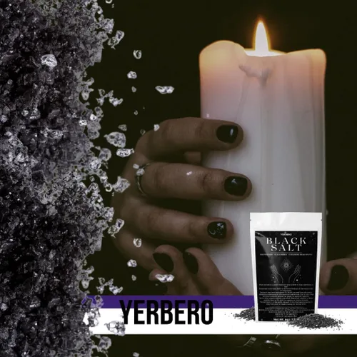 Miniatura 3 de Yerbero - Sal negra para protección 2oz (56g) - Sal Negra - Suministros esenciales de Wiccan y brujería para rituales, hechizos y purificación - Sal