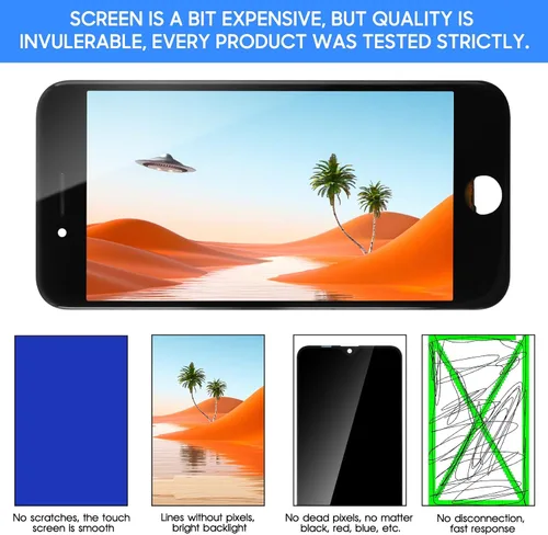 Miniatura 4 de Para iPhone SE 2022 Reemplazo de pantalla negra, para iPhone SE3 Generación Pantalla LCD Pantalla táctil Reemplazo de pantalla completa