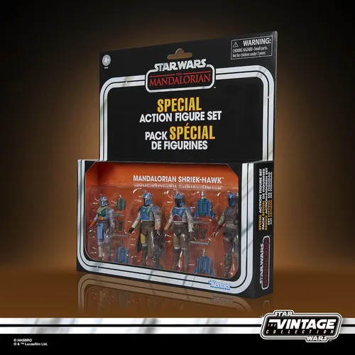 Miniatura 8 de STAR WARS The Vintage Collection Mandalorian Shriek-Hawk, The Mandalorian 3.75 pulgadas coleccionable paquete de 4 (exclusivo de Amazon)