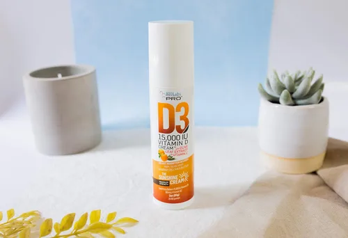 Miniatura 6 de BIOLABS PRO Crema natural de vitamina D3 de 15000 UI de vitamina D, máxima fuerza, combate la deficiencia de vitamina D de forma natural