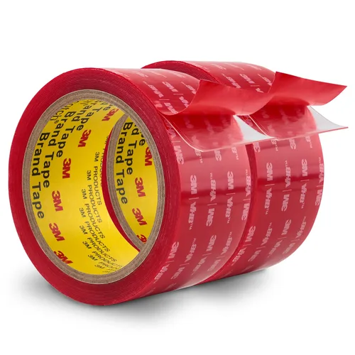 Miniatura 11 de 3M - Cinta de doble cara resistente de 2 x 15.4 pies, cinta de montaje de 0.04 pulgadas de grosor, cinta adhesiva transparente 4910 de espuma