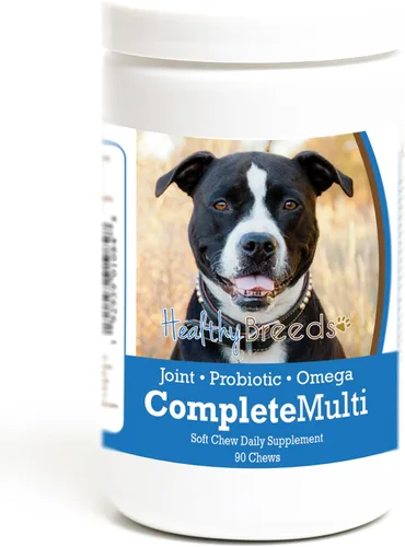 Miniatura 395 de Healthy Breeds Pug todo en uno multivitamínico suave masticable 60