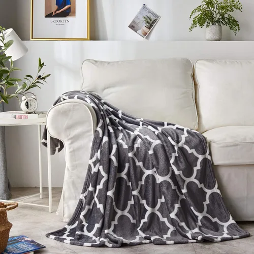 Miniatura 2 de Manta de felpa, manta de forro polar para sofá de 50 x 60 pulgadas, microfibra suave, calentita y ligera para todas las estaciones