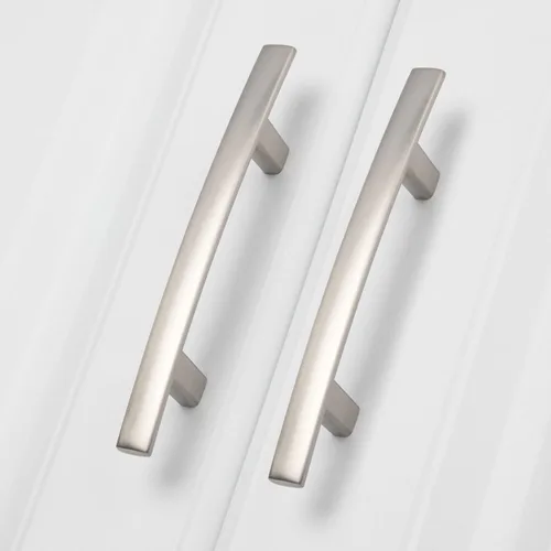 Miniatura 40 de homdiy Paquete de 10 manijas de gabinete de latón antiguo con agujero central de 3 pulgadas, aleación de zinc resistente, tiradores de cajón de arco