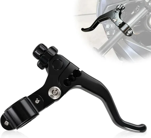 JFG RACING Palanca de embrague de acrobacias universal CNC, palanca de embrague de acrobacias corta, 22 mm, 7/8" para manillar de motocicleta,