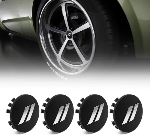 Miniatura 8 de 6CZ27DX8AA - Tapacubos de plástico para rueda de automóvil, 4 unidades, 2.480 in, 2.5 pulgadas, 6CZ27DX8AA (negro mate y rojo)