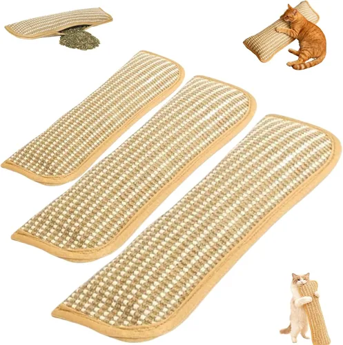 Miniatura 8 de Almohada Kicker con hierba gatera, juguete interactivo para masticar, almohada con hierba gatera, sisal suave, resistente a arañazos y mordeduras