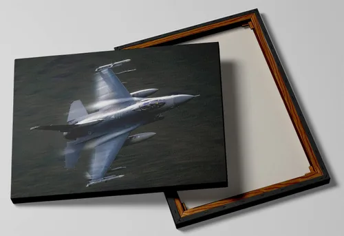 Miniatura 7 de MGSBCXN F-16 Fighting Falcon Airplane - Póster de caza F-16, póster de avión de combate F-16, decoración de pared de aviación, arte de pared