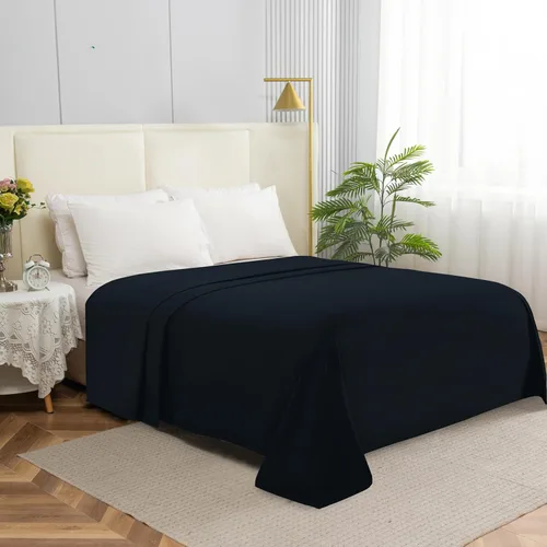 Miniatura 8 de Elegant Comfort Sábana encimera de 1 pieza de calidad hotelera, lujosa y suave, 1500 hilos, calidad egipcia, resistente a arrugas, manchas