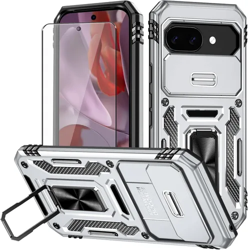 Miniatura 12 de Funda para Pixel 6a, Google Pixel 6A con protector de pantalla HD, [grado militar de 16 pies probada en caídas], anillo protector a prueba de golpes