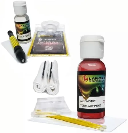 Miniatura 2 de Langka Pintura de retoque de 1 onza compatible con 2020, Ford, Escape, D4, Lucid Red Pearl Tricoat.