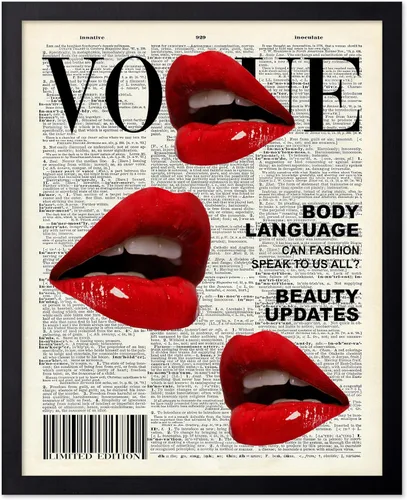 Miniatura 18 de Poster Master Impresión de labios dorados, póster de mordida de labio, arte moderno y minimalista, regalo bohemio para hombres y mujeres, diseño