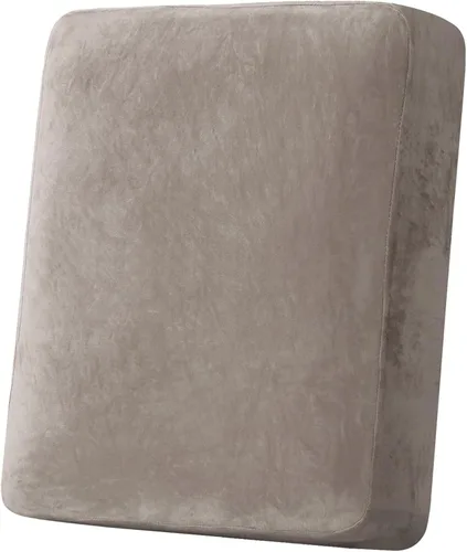 Miniatura 98 de H.VERSAILTEX - Funda de terciopelo elástica y afelpada para protección de cojines de sofá biplaza, silla o sofá, 2 piezas, tamaño grande, color gris