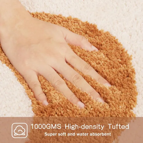 Miniatura 5 de Alfombras Corredoras de Baño Bohemias - Alfombra de Baño con Fases Lunares Degradadas, Alfombras de Media Luna Brujas Antideslizantes, Decoración
