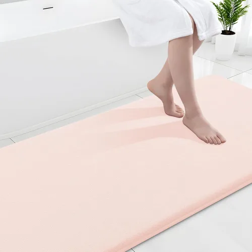 Miniatura 68 de Smiry Tapetes de Baño de Espuma Viscoelástica 36 x 24 pulgadas, Tapetes de Baño Extra Suaves y Absorbentes, Alfombra Antideslizante Lavable
