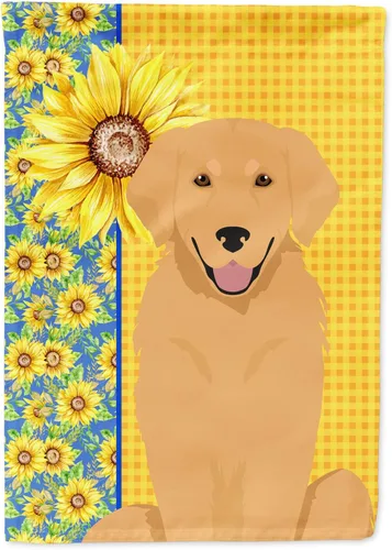 Miniatura 392 de Caroline's Treasures WDK5331CHF - Bandera de verano con diseño de girasoles rojos y blancos, manga grande, para porche, para colgar en la pared