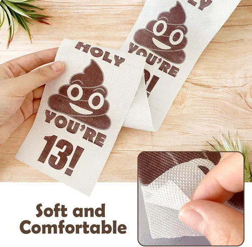 Miniatura 8 de Decoraciones de cumpleaños número 13 para niños y niñas, ideas de regalos de 13 años para él y ella, rollo de papel higiénico de broma divertida, 13