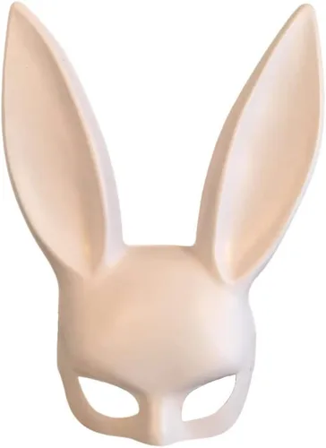 Miniatura 8 de Máscara de fiesta de Navidad, máscara de fiesta de Halloween, máscara de conejo linda máscara de bar KTV Party Bunny Mask (rojo)