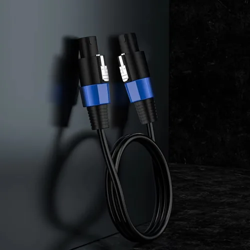 Miniatura 6 de Paquete de 2 cables de audio Speakon a Speakon de 10 pies, cable de audio profesional de 12 AWG con bloqueo giratorio