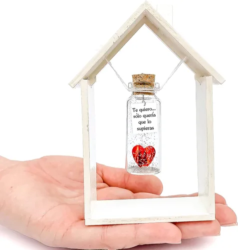 Miniatura 17 de Kseniya Revta Mensaje romántico en una botella para regalar a tu novio o novia - Tarro de los deseos con una tarjeta para tu esposo o esposa