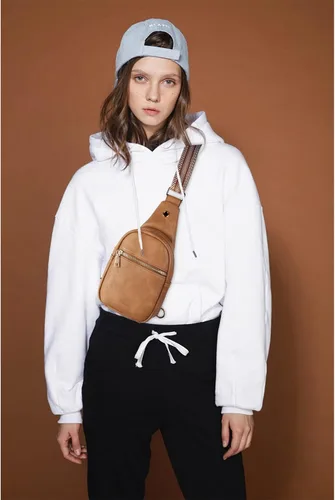 Miniatura 79 de Telena Riñonera pequeña para mujer, de cuero, cangureras, bolsa de pecho para mujer