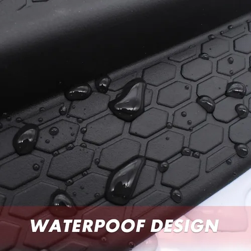 Miniatura 6 de Kit de protectores de umbral de puerta para Jeep Wrangler JL/Gladiator JT 2018-2026, protector de entrada de puerta de goma negro para Jeep Wrangler