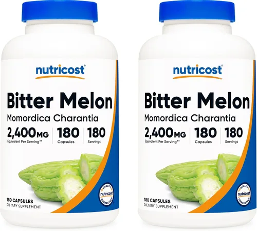 Miniatura 8 de Nutricost Melón Amargo 0.02 oz, 180 Cápsulas, 1 botella, 1