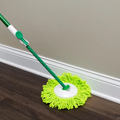 Miniatura 8 de Libman Lightning Spin Mop System Plus 1 cabezal de repuesto Trapeador y balde con juego de escurridor Trapeador de piso Trapeador giratorio