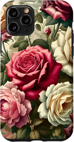 Miniatura 27 de Funda con diseño floral para iPhone 11 Pro Max, diseño victoriano vintage