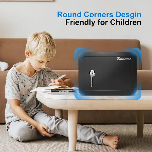 Miniatura 4 de Mini caja fuerte pequeña caja fuerte para el dinero, caja fuerte pequeña para el hogar, dormitorio, mini caja fuerte para niños, caja de seguridad