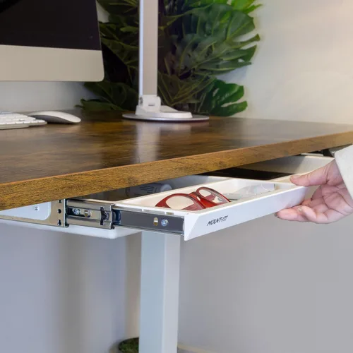 Miniatura 8 de Mount-It! Cajón debajo del escritorio, organizador de cajones profundos debajo del mostrador, accesorio de almacenamiento de escritorio deslizante