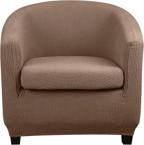 Miniatura 8 de Lellen Funda para silla de club con funda de cojín de asiento, fundas de sofá, fundas redondas para silla de bañera, funda protectora de sillón